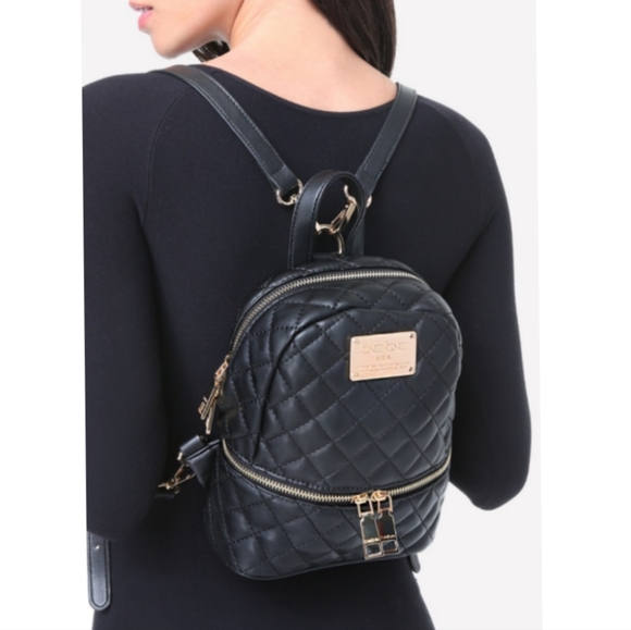 Black Mini Backpack - Picture 1 of 8